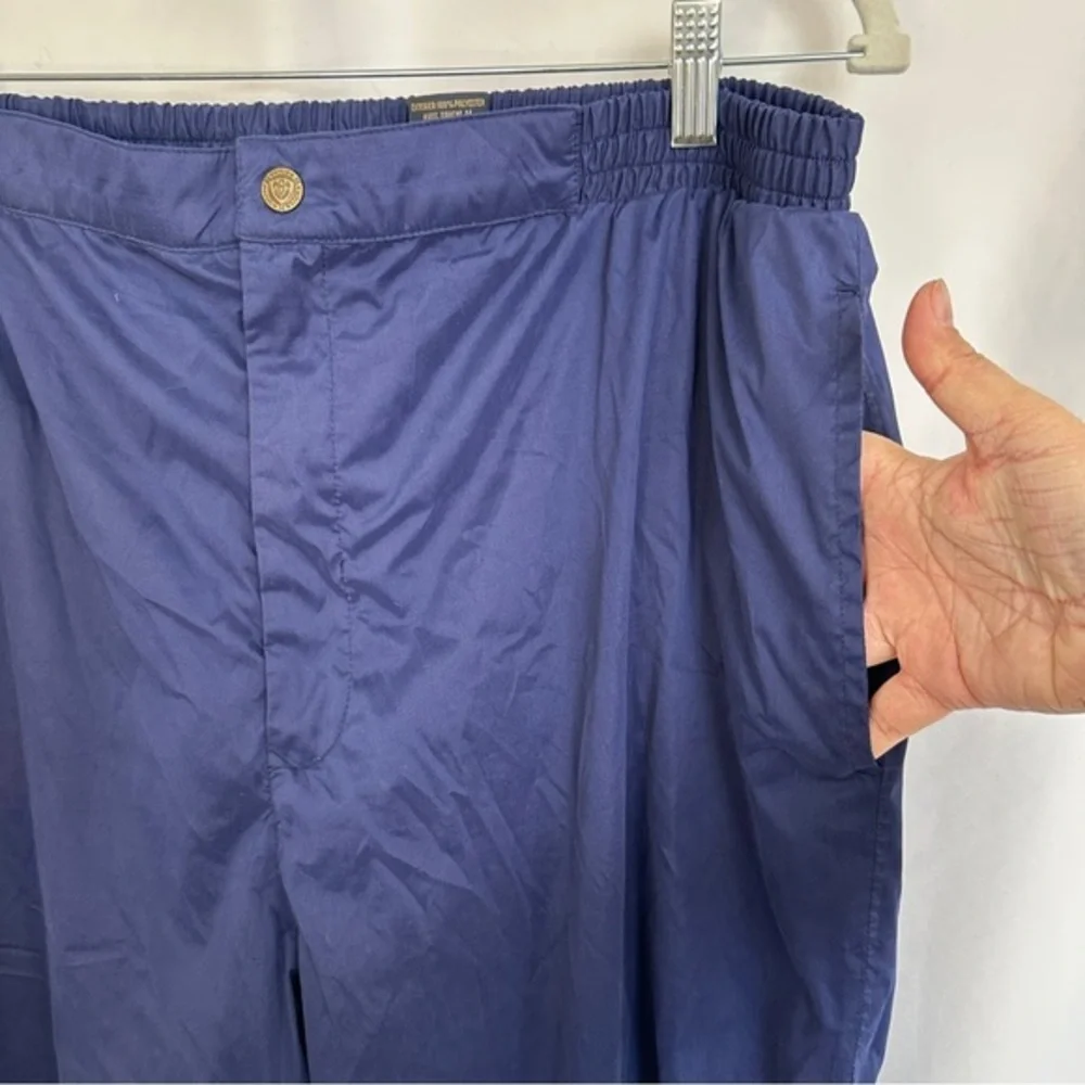 Sunice Golf Windbreaker‎ Rain Pants Mens XL Blue Navy Softshell Ankle Zip Lined